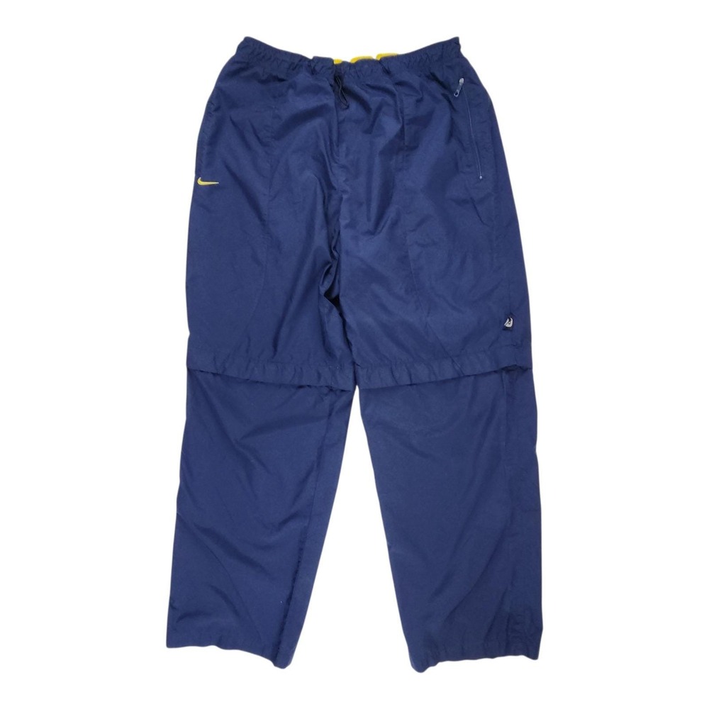 Y2K VTG Nike Project Pod Convertible Utility Trail Pants Shorts XL Blue Yellow